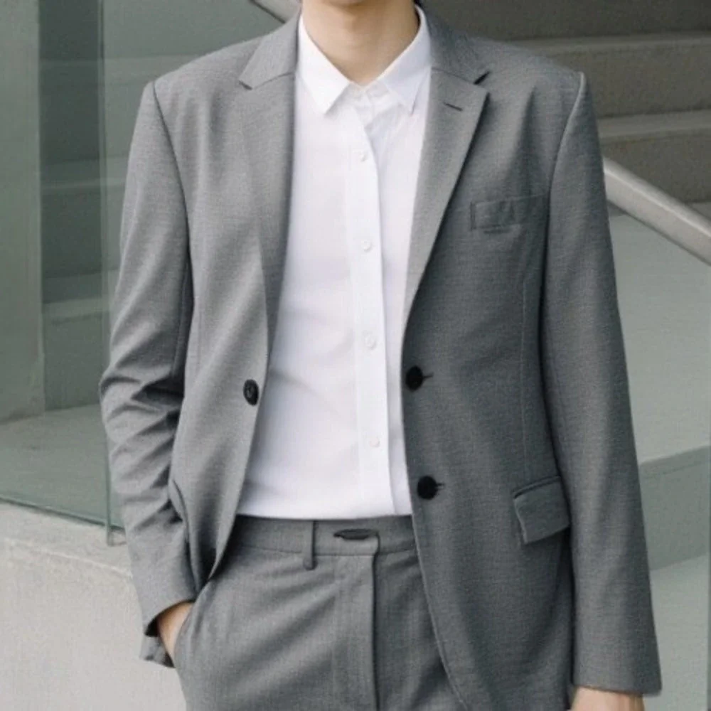 ZARA MAN Gray‎ Slim Fit Blazer Jacket Size 40R Sport Coat Size 40 US Medium